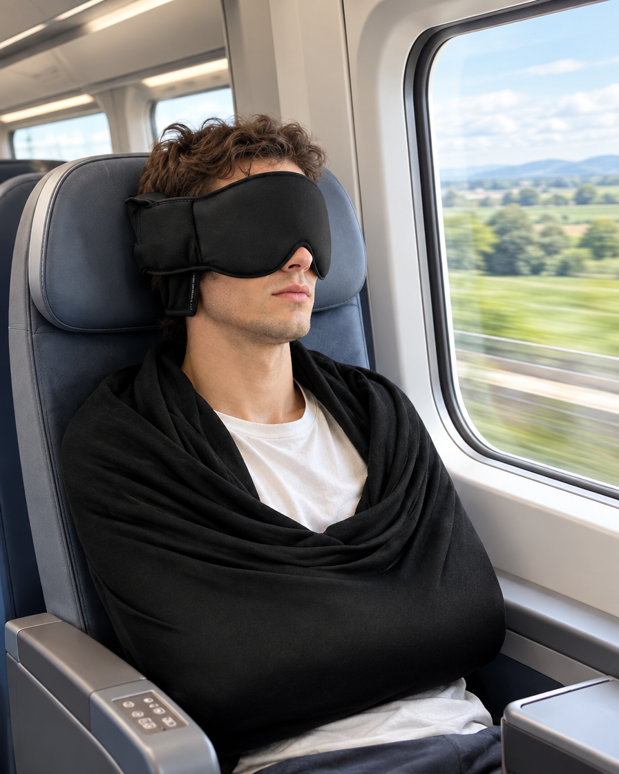 Flight Sleep in use on a train
